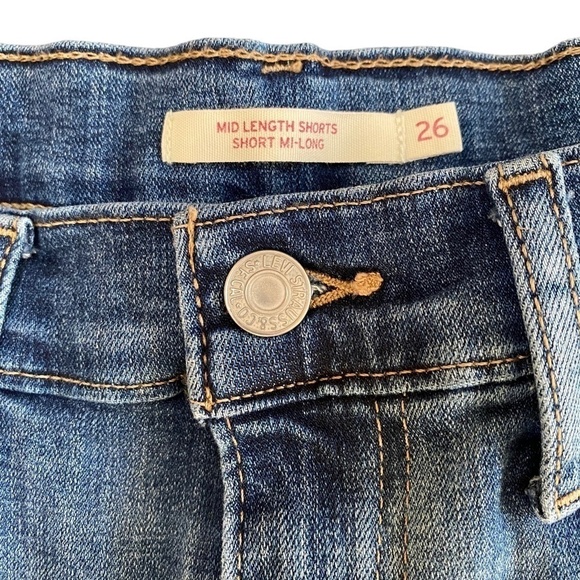 Levi’s Jean Short 26 Mid Length Denim - Picture 3 of 9